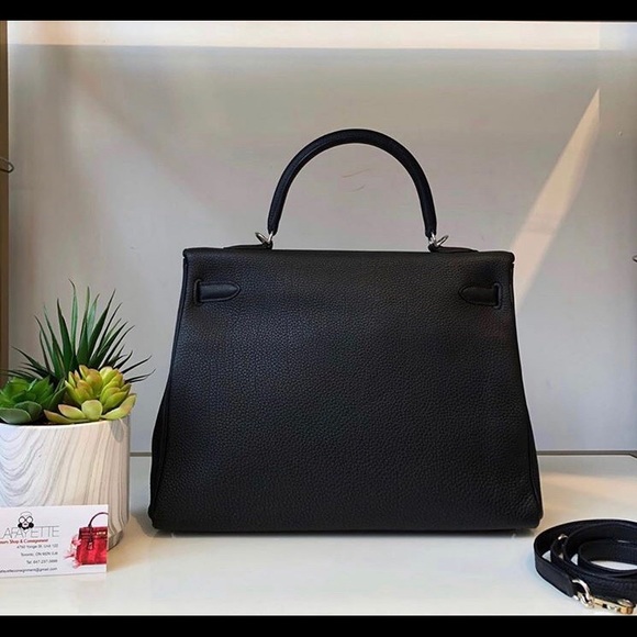 Hermes Kelly 35 Black Togo - Picture 2 of 4